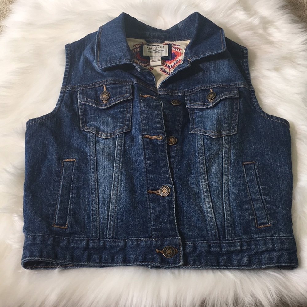 Simple jean vest!
